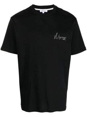 Тениска бродирана Norse Projects черно