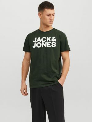 Футболка Jack & Jones зеленая