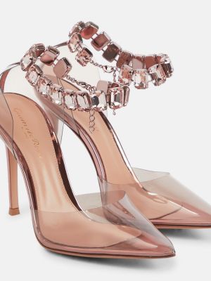 Escarpins à imprimé Gianvito Rossi rose