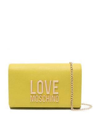 Kožená crossbody kabelka Love Moschino