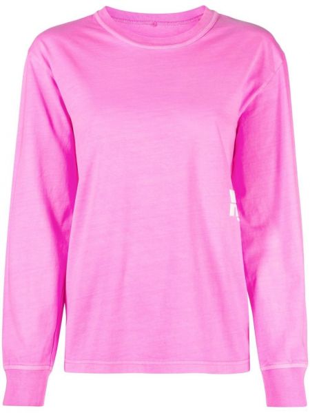 Rund hals brodert sweatshirt Alexander Wang rosa