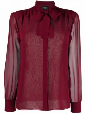 Блуза с панделка Giambattista Valli червено