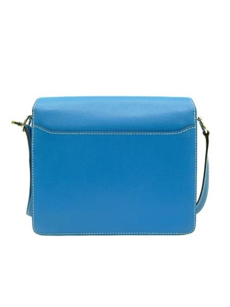 Bolsa de colores de cuero retro Hermès Vintage azul