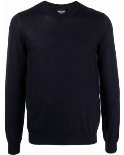 Jersey de punto de tela jersey Giorgio Armani azul