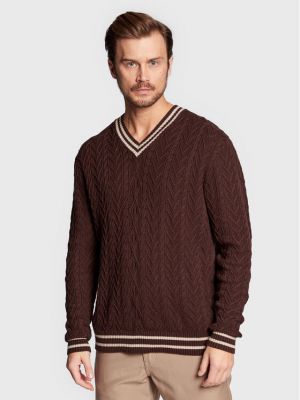 Bombažni pulover Cotton On rjava