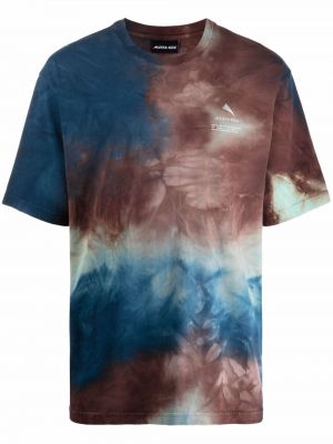 Camiseta con estampado tie dye Mauna Kea marrón