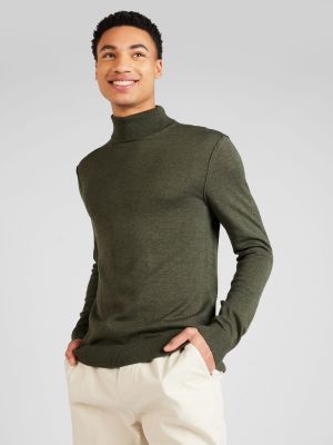 Džemperis ar augstu apkakli Blend zaļš