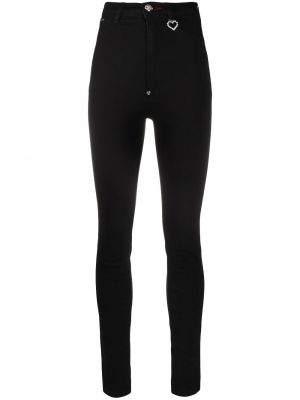 High waist skinny jeans Philipp Plein schwarz