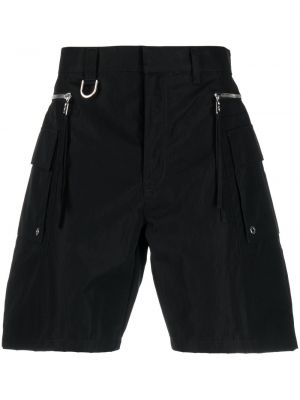 Kratke hlače kargo s patentnim zatvaračem Fendi crna