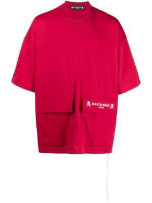 Tricou din bumbac Mastermind Japan roșu