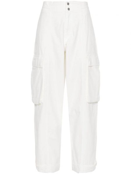 Pantalon cargo avec poches Frame blanc