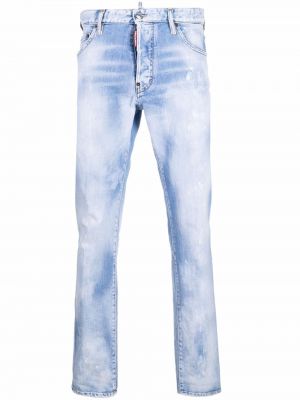 Slank nødlidende stretch jeans Dsquared2 blå