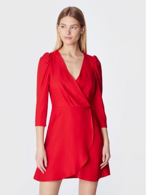 Коктейлна рокля Naf Naf червено