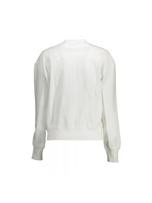 Bluzka na zamek Calvin Klein biała