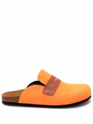 Pantofi loafer fără toc din fetru Jw Anderson portocaliu