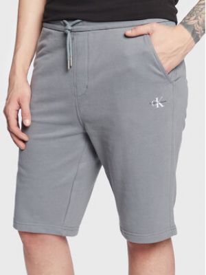 Shorts de sport Calvin Klein Jeans gris