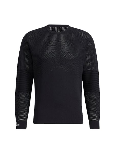 Пуловер с длинным рукавом Adidas черный