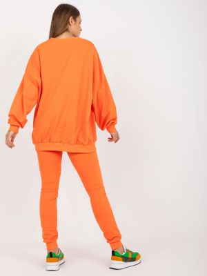 Tepláková súprava Fashionhunters oranžová