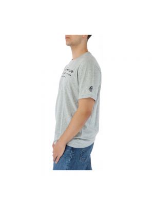 Camisa de algodón manga corta de cuello redondo North Sails gris