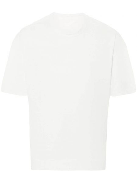 Памучна тениска от джърси Ten C бяло