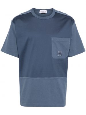 T-shirt mit taschen Stone Island blau
