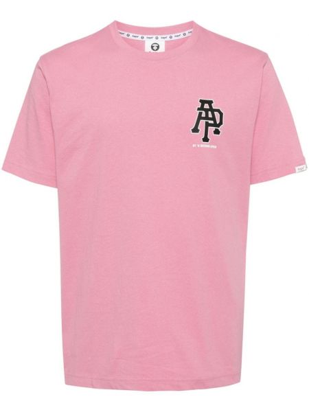 Baskılı pamuklu tişört Aape By *a Bathing Ape® pembe