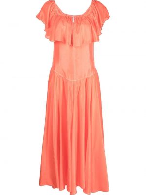 Silke dress Forte_forte oransje