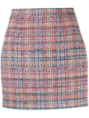 Tweed mini skjørt L'agence