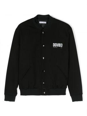 Bomber jakna s printom Dolce & Gabbana Dgvib3 crna