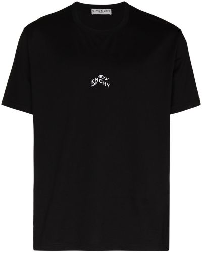 Camiseta con bordado Givenchy negro