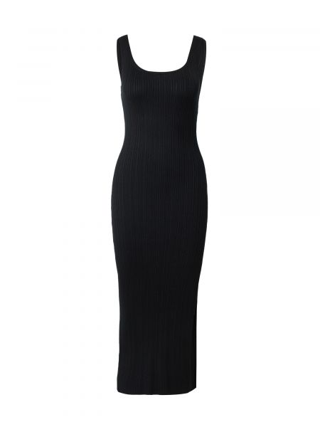 Плетена рокля Abercrombie & Fitch черно