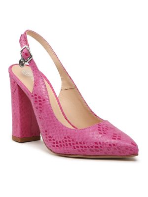 Różowe sandały Solo Femme