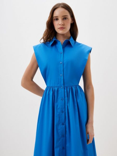 Платье-рубашка Sabrina Scala синее