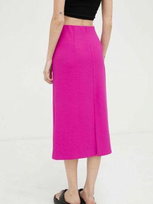 Midi sukně Drykorn růžové