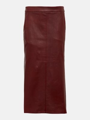 Kožená sukňa Stouls červená