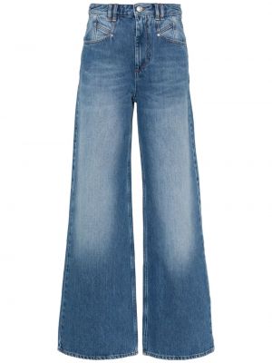 Zvonové džíny s vysokým pasem Isabel Marant modré
