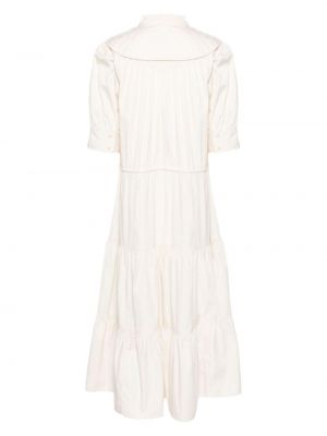 Midi šaty Polo Ralph Lauren bílé