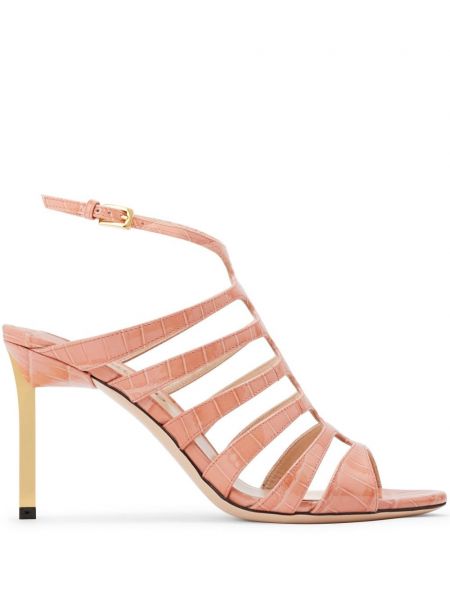 Kožené sandále Tom Ford ružová