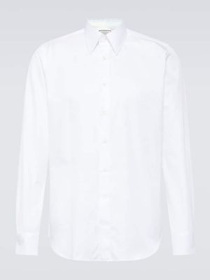 Camicia di cotone Canali bianco