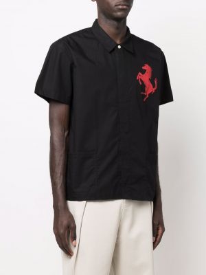 Koszula z nadrukiem Ferrari czarna