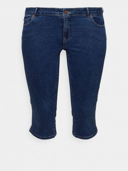 Szorty jeansowe Vero Moda Curve niebieskie