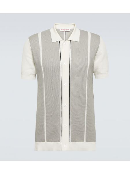 Плетена памучна риза Orlebar Brown