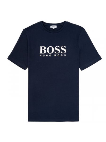 T-shirt Boss, niebieski