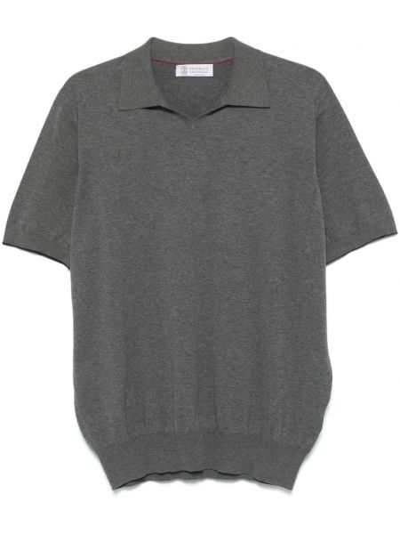 Poloshirt Brunello Cucinelli grå