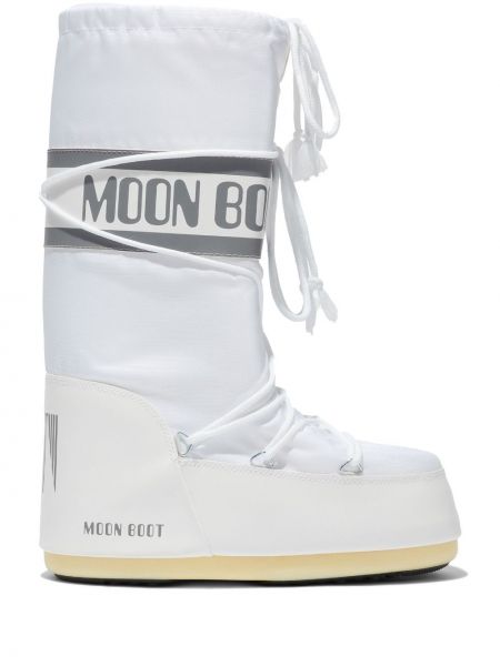 Stivali da neve di nylon Moon Boot bianco