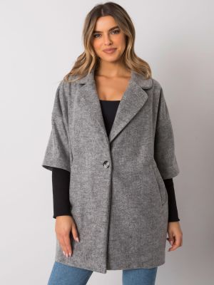 Kabát Fashionhunters šedý