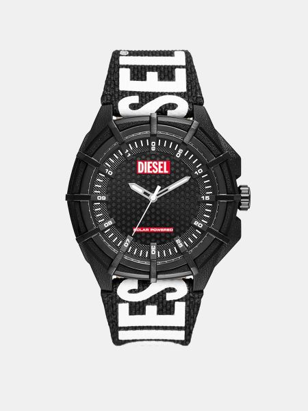 Relojes de cuero Diesel negro