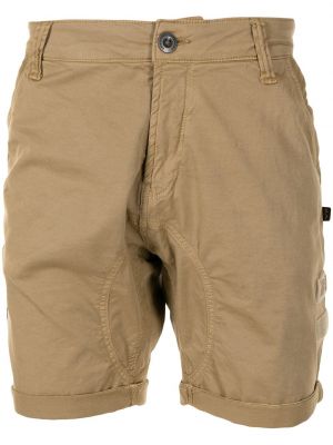 Pantalones chinos con bordado Alpha Industries marrón