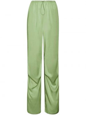 Satynowe spodnie Lapointe zielone