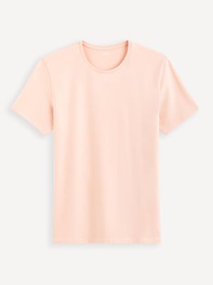 Pamut póló Celio rózsaszín